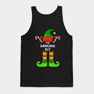 Dancing Elf Matching Family Group Christmas Party Pajama - Gift For Boys, Girls, Dad, Mom, Friend, Christmas Pajama Lovers - Christmas Pajama Lover Funny Tank Top